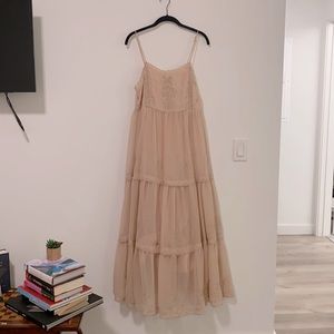 UO Hanna Embroidered Maxi Dress